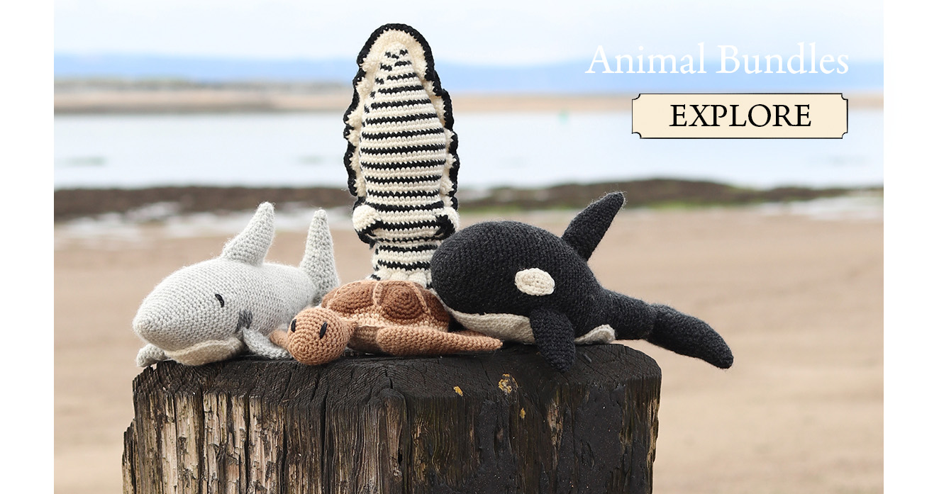 Sea life animal bundle toft crochet patterns animals ocean